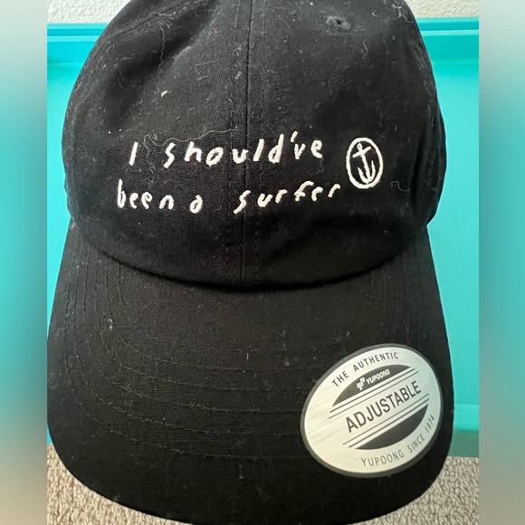Captain Fin "I Should've Been a Surfer" Yupoong Black Adjustable Sample Surf Hat - Picture 9 of 9